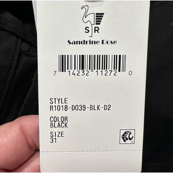 Sandrine Rose Women’s Black Skinny High Rise  Jeans size 31 NWT - Picture 4 of 11